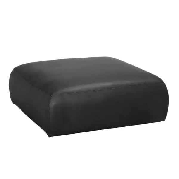 Augustus Modular Sofa | Ottoman | Santosa Matte Black Leather