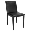Newton Dining Chair | Ebony Black Leather