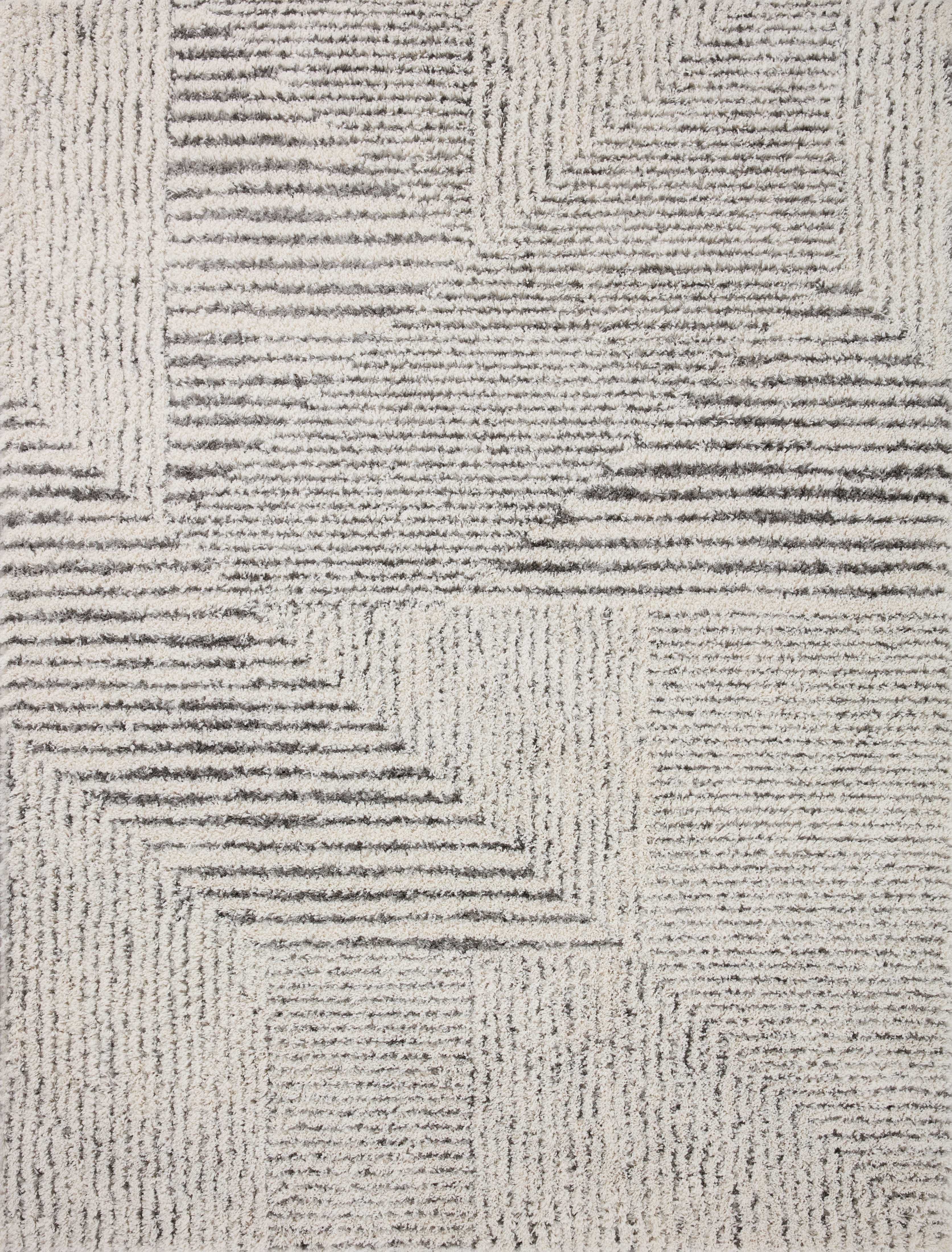 Loloi | Levitt Shag Collection | Ivory / Grey | LEV-02