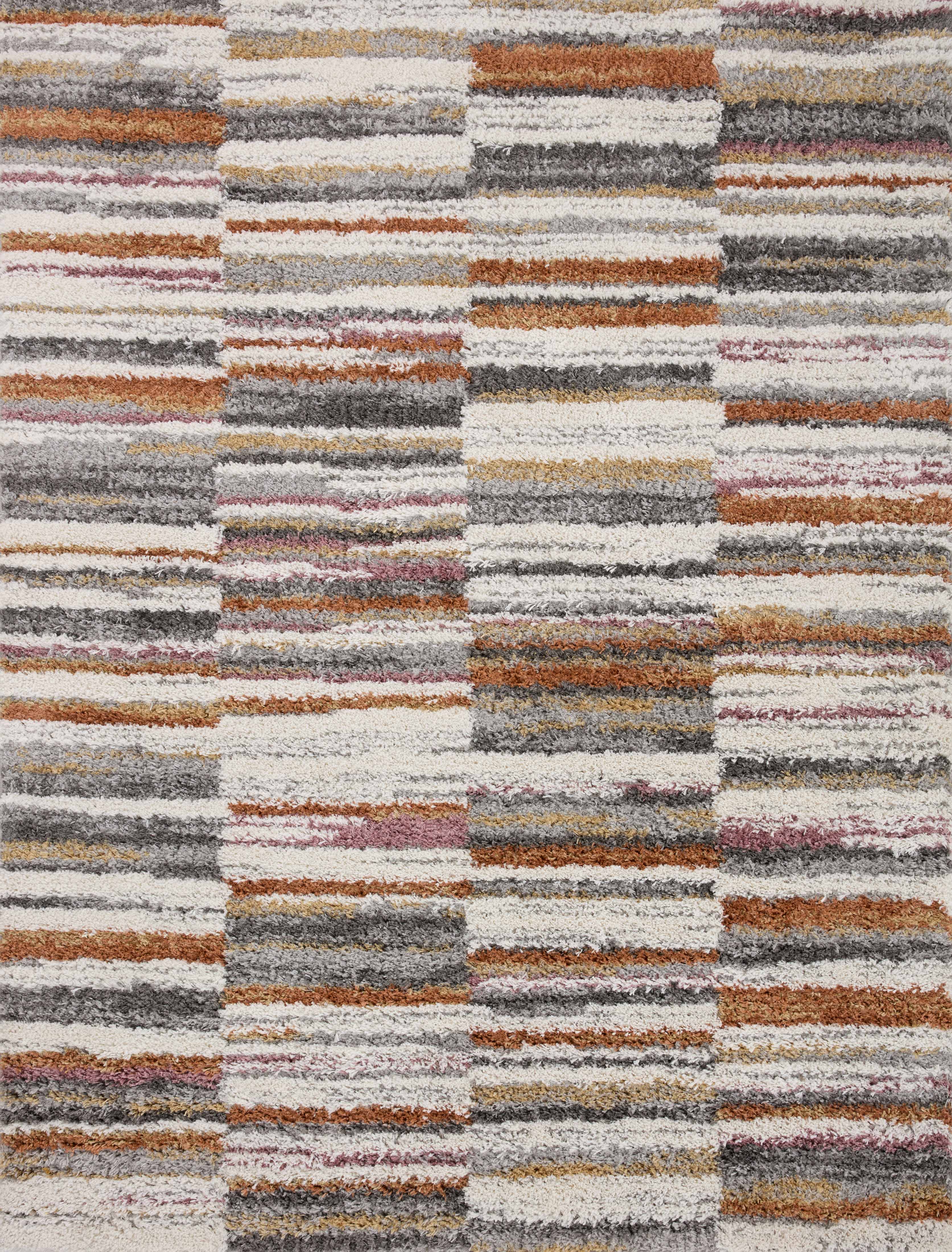 Loloi | Levitt Shag Collection | Ivory / Sunset | LEV-03
