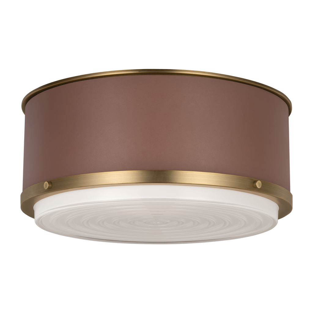 Marlowe Medium Flush Mount Time Worn Brass