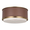 Marlowe Medium Flush Mount Time Worn Brass