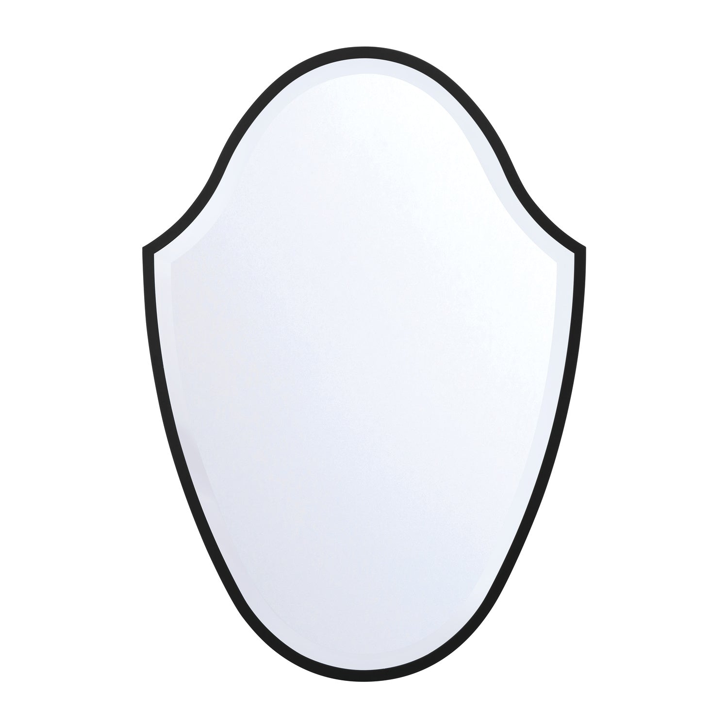 Lindee 28'' Matte Black Mirror