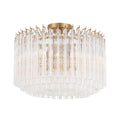 Lofton 18'' Aged Brass Semi Flush Mount
