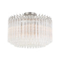 Lofton 18'' Polished Nickel Semi Flush Mount