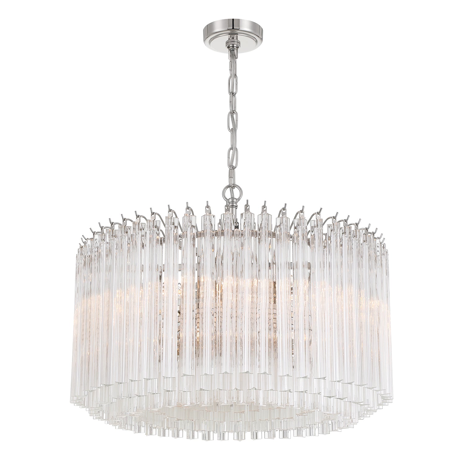 Lofton 24'' Polished Nickel Chandelier