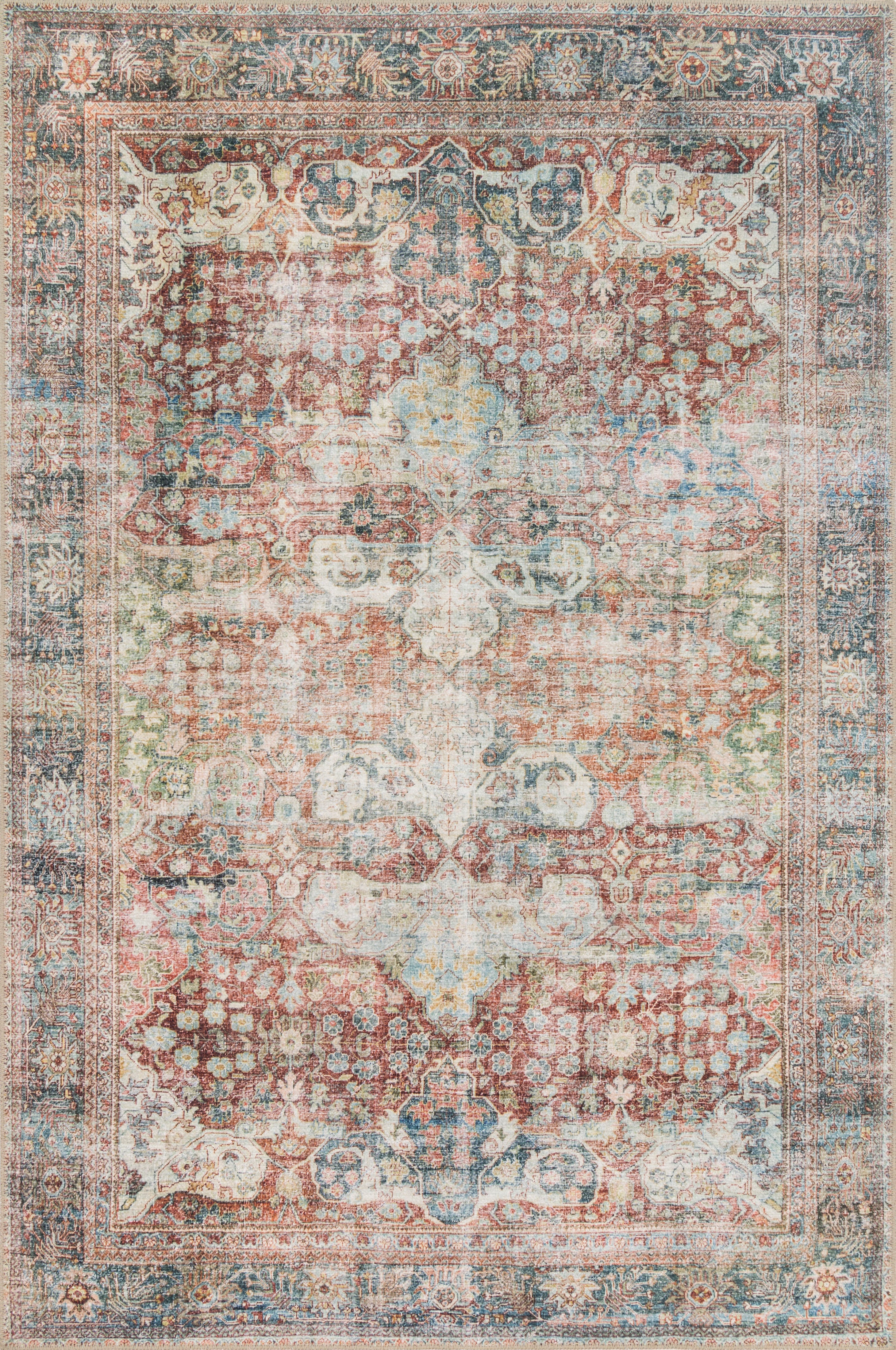 Loloi II | Loren Collection | Brick / Multi | LQ-14