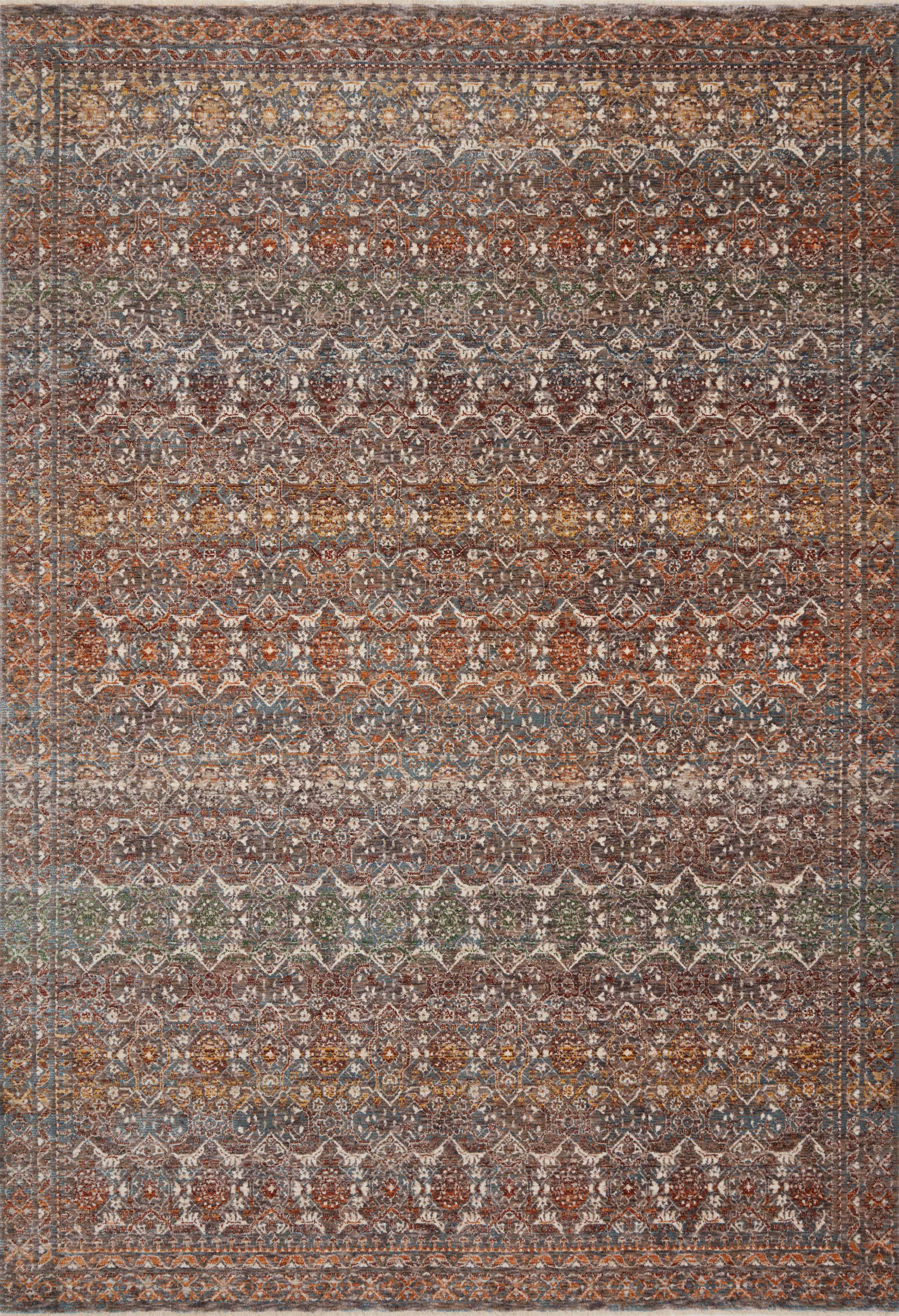 Loloi | Lourdes Collection | Stone / Multi | LOU-03