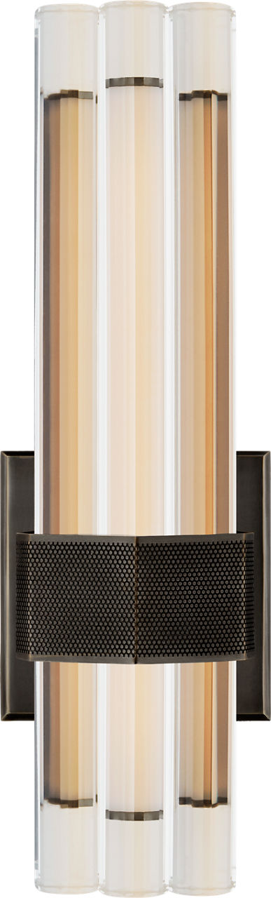 Fascio 14" Asymmetric Sconce | Bronze | Crystal