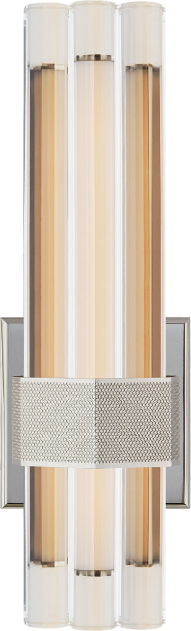 Fascio 14" Asymmetric Sconce | Polished Nickel | Crystal