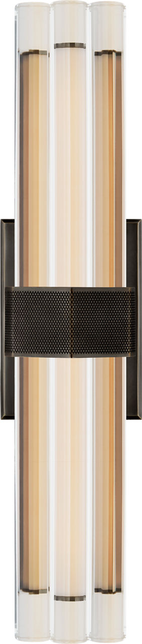 Fascio 18" Sconce | Bronze | Crystal
