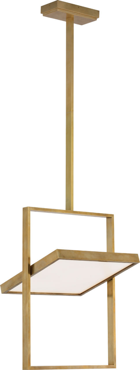 Entoure 17" Rotating Pendant | Hand-Rubbed Antique Brass