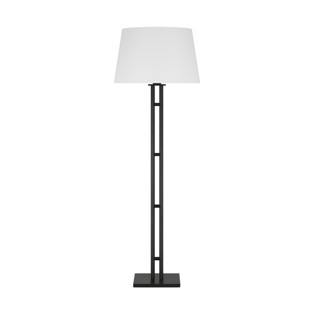 Haddon Medium Floor Lamp Aged Iron Bulbs Inc