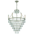 Lucille 24'' Antique Silver Chandelier