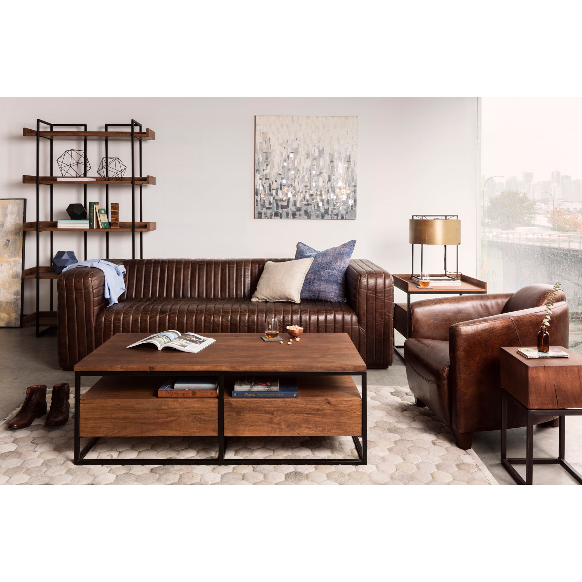 Vancouver Side Table Light Brown