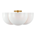 Cheverny Large Semi-Flush Mount Burnished Brass