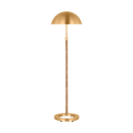 Balleroy Medium Floor Lamp Burnished Brass Bulbs Inc