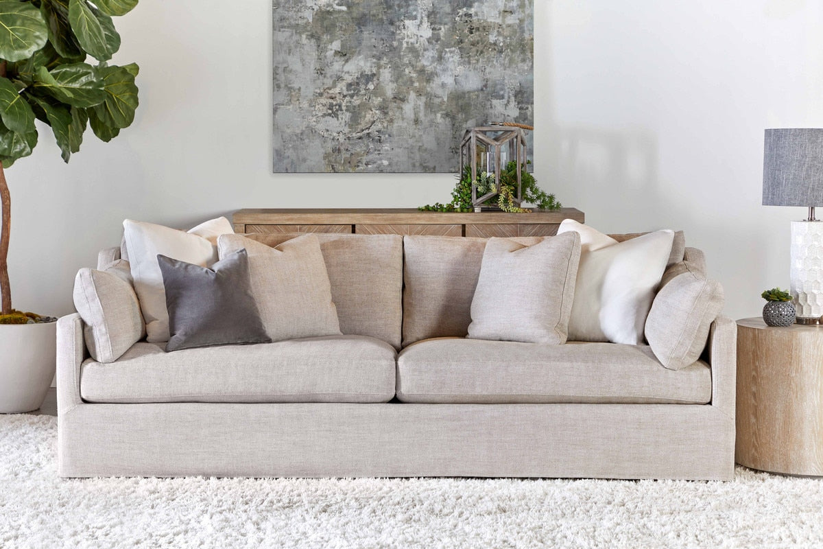 Lena 95" Slope Arm Slipcover Sofa