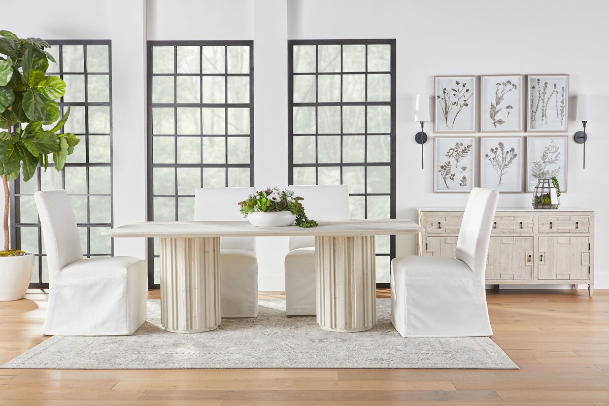 Levi Slipcover Dining Chair, Set of 2
