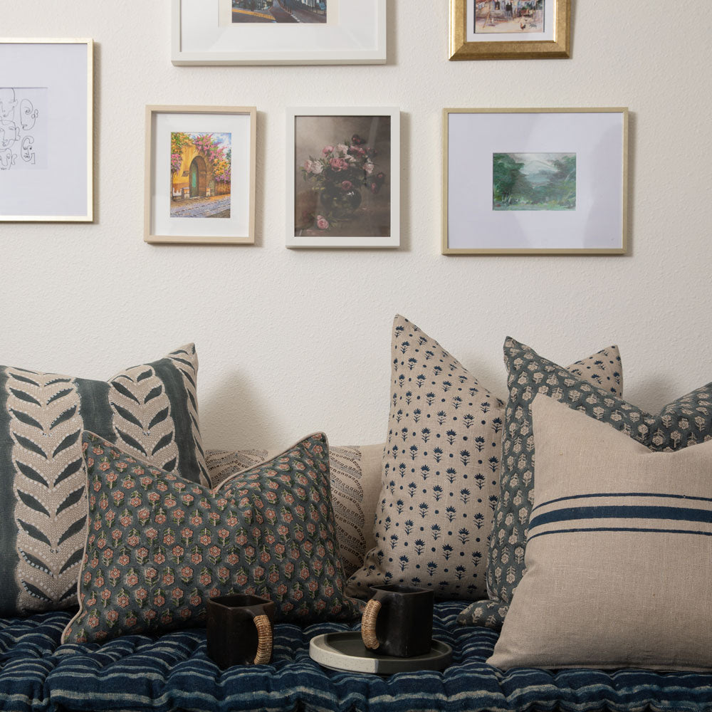 Claire Teal Pillow
