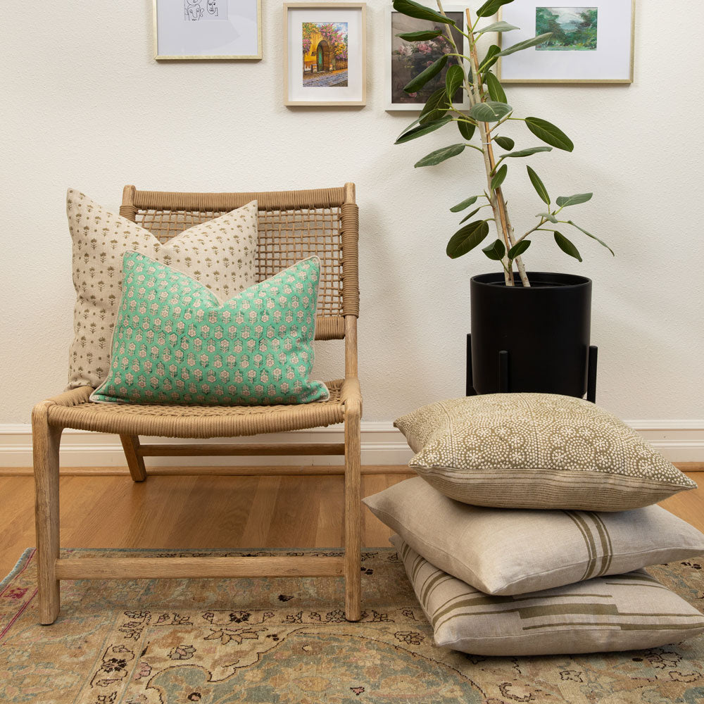 Wisteria Pistachio Pillow