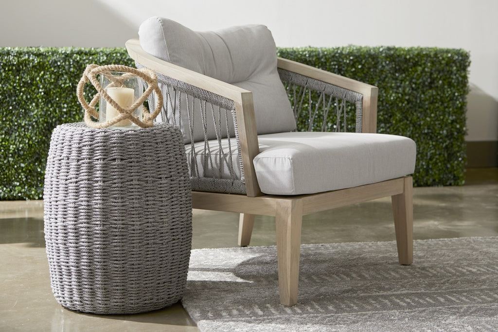 Loom Accent Table | Platinum
