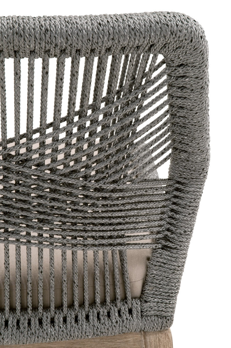 Loom Dining Chair, Set of 2 | Platinum