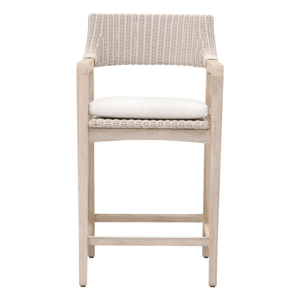 Lucia Outdoor Counter Stool | Gray Teak