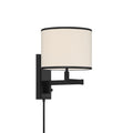 Madison 10'' Matte Black Task Sconce