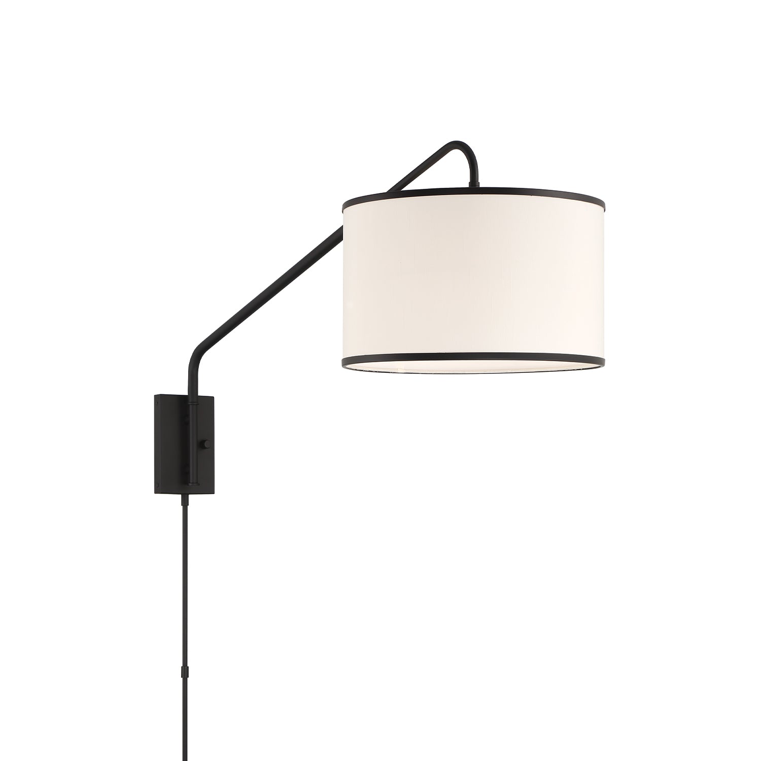 Mallory 15'' Matte Black Task Sconce