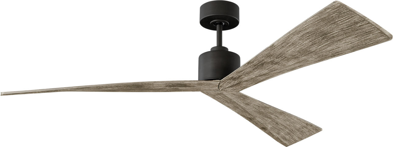 Adler 60 Ceiling Fan | Light Grey Weathered Oak Blades Aged Pewter