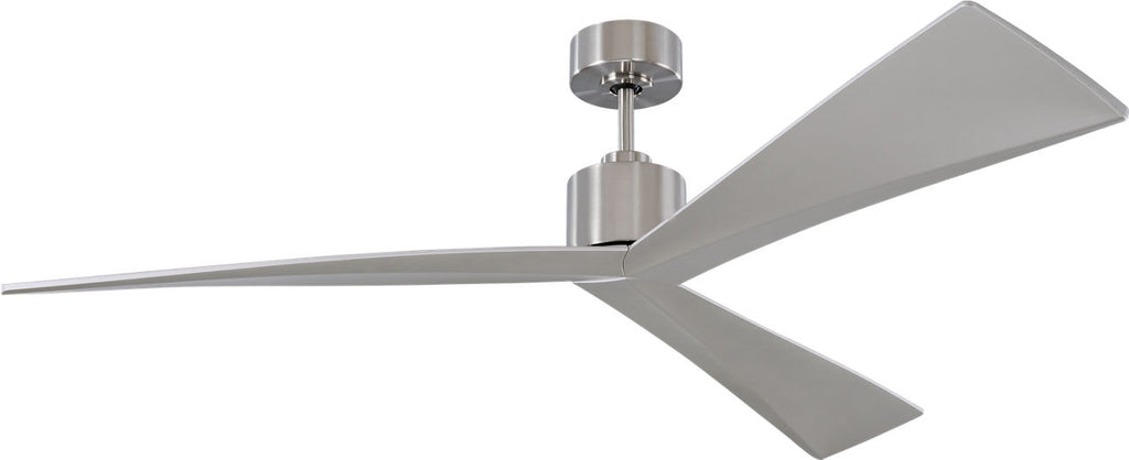 Adler 60 Ceiling Fan | Brushed Steel | Silver Blades