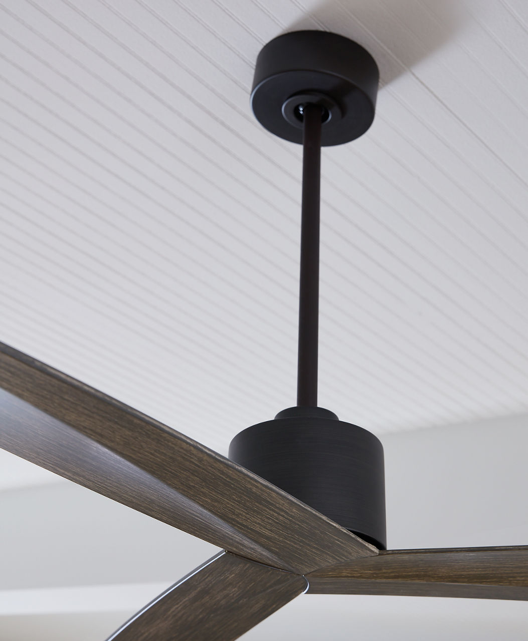 Adler 60 Ceiling Fan | Light Grey Weathered Oak Blades Aged Pewter