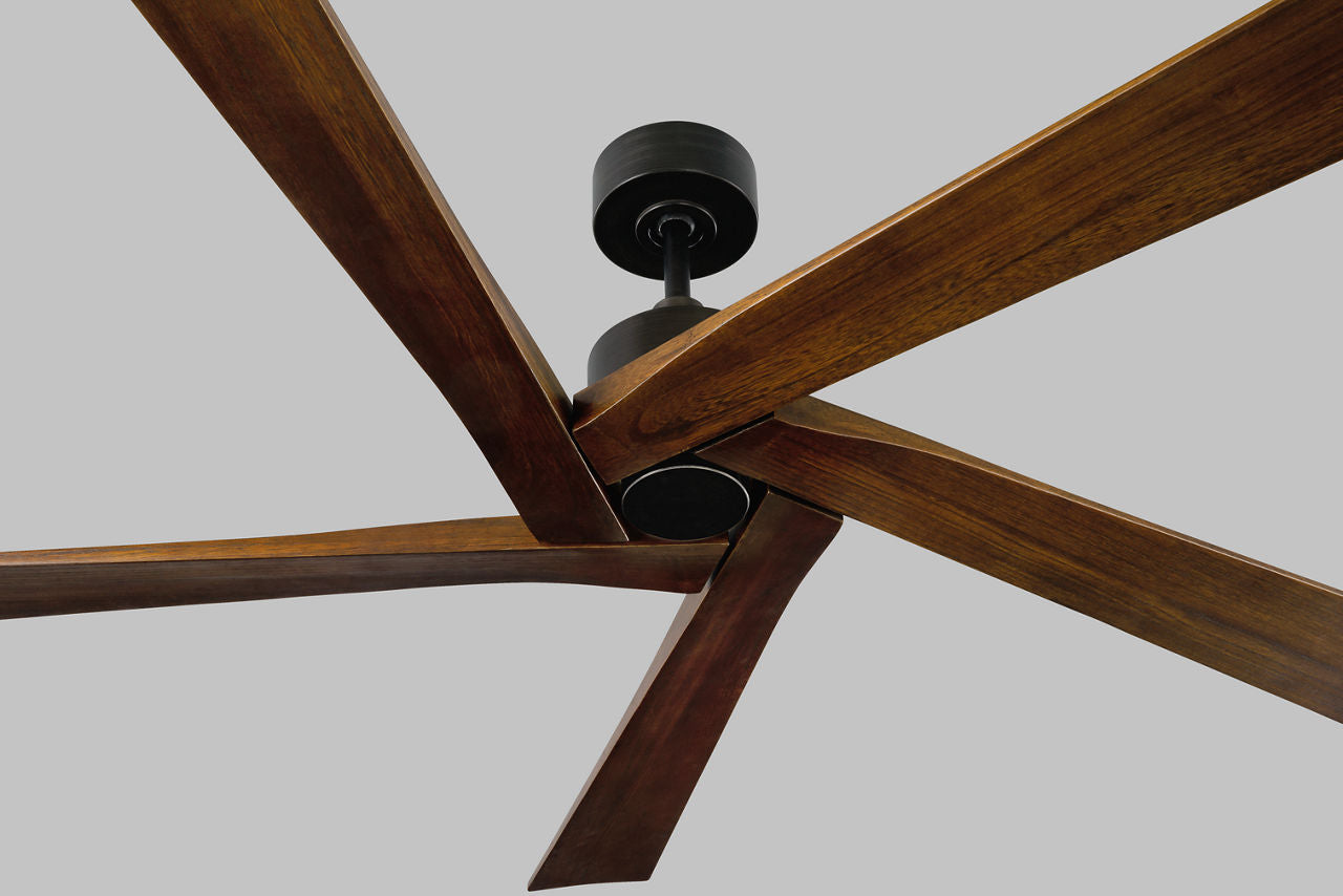 Aspen 56 Ceiling Fan | Dark Walnut Blades Aged Pewter