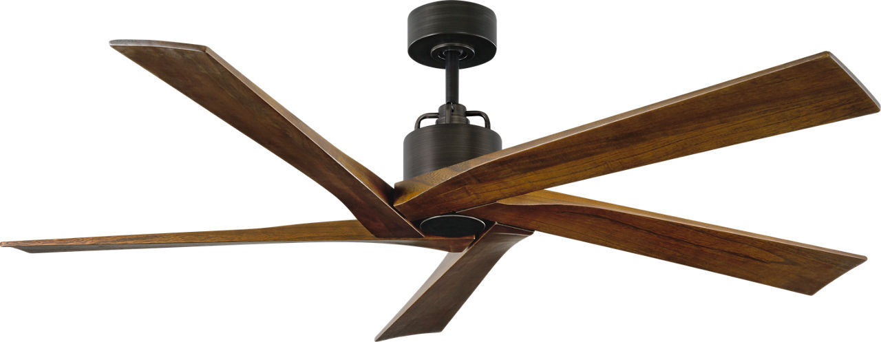 Aspen 56 Ceiling Fan | Dark Walnut Blades Aged Pewter