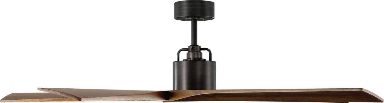 Aspen 56 Ceiling Fan | Dark Walnut Blades Aged Pewter