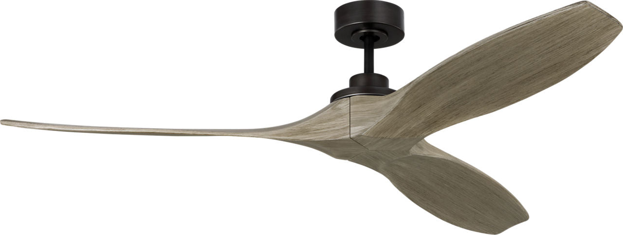 Collins Smart 60 Ceiling Fan | Aged Pewter | Light Grey Weathered Oak Blades