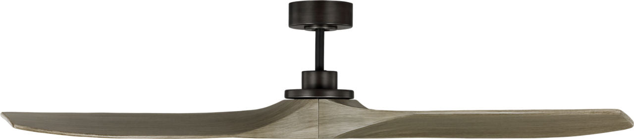Collins Smart 60 Ceiling Fan | Aged Pewter | Light Grey Weathered Oak Blades