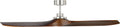 Collins Smart 60 Ceiling Fan | Dark Walnut Blades Brushed Steel