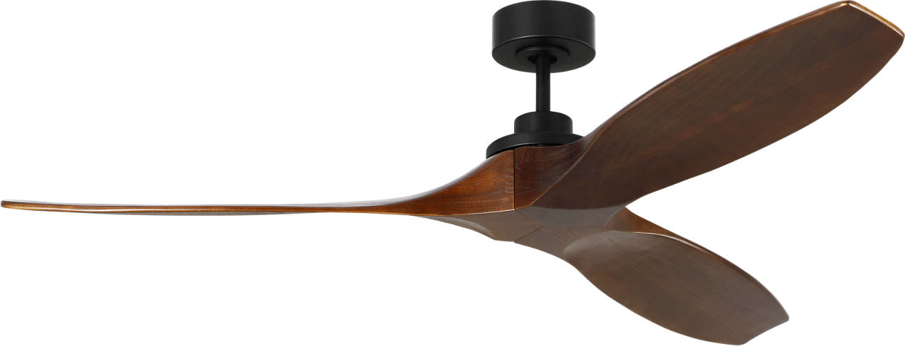 Collins Smart 60 Ceiling Fan | Midnight Black | Dark Walnut Blades