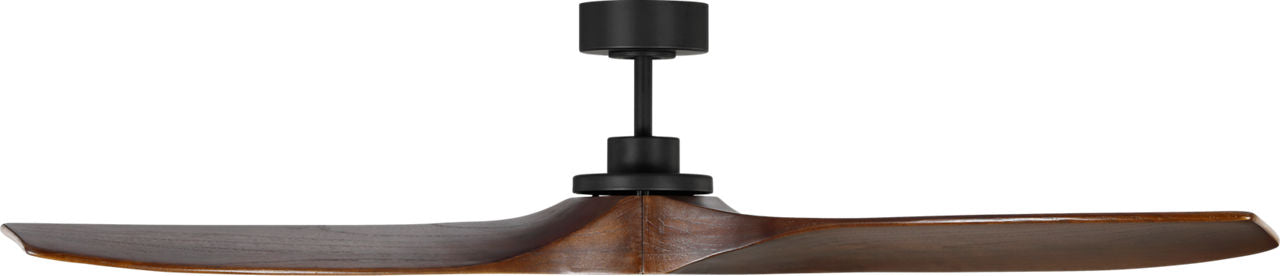 Collins Smart 60 Ceiling Fan | Midnight Black | Dark Walnut Blades