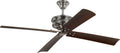 Subway 56 Ceiling Fan | Dark Walnut Blades Polished Nickel