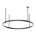 Stagger Ring Large Chandelier Nightshade Black 2700K 90 CRI