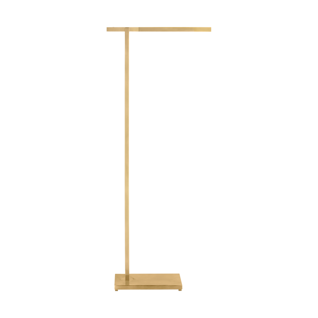 Stagger Medium Floor Lamp Natural Brass 2700K 90 CRI