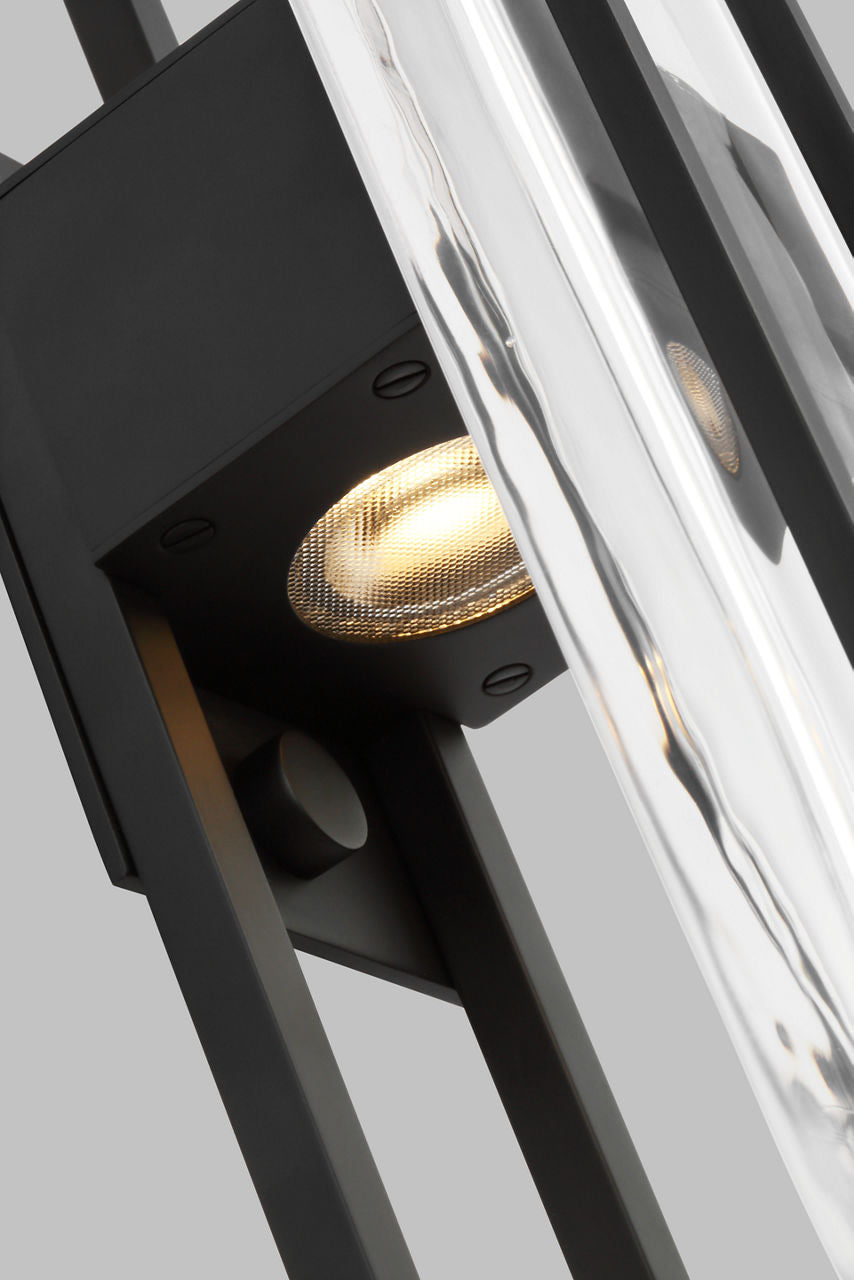 Duelle Large Wall Sconce Nightshade Black Integrated LED 2700K 90 CRI 277V