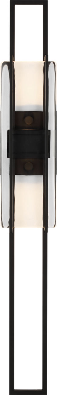 Duelle Large Wall Sconce Nightshade Black Integrated LED 2700K 90 CRI 277V