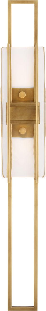 Duelle Large Wall Sconce Natural Brass Integrated LED 2700K 90 CRI 277V
