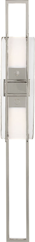 Duelle Large Wall Sconce Polished Nickel Integrated LED 2700K 90 CRI 277V