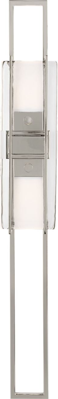 Duelle Large Wall Sconce Polished Nickel Integrated LED 2700K 90 CRI 277V