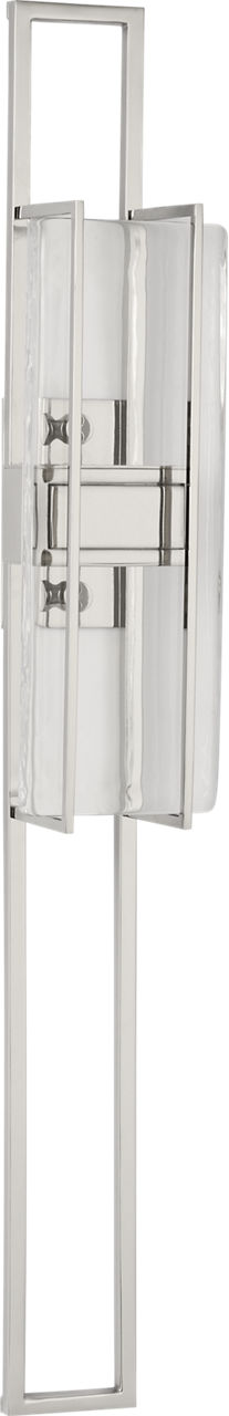 Duelle Large Wall Sconce Polished Nickel Integrated LED 2700K 90 CRI 120V